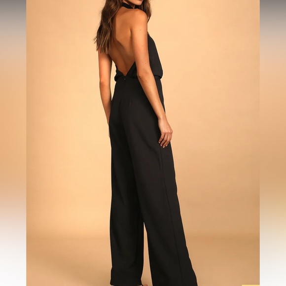 Lulus Royal Blue Halter Jumpsuit - Picture 6 of 6